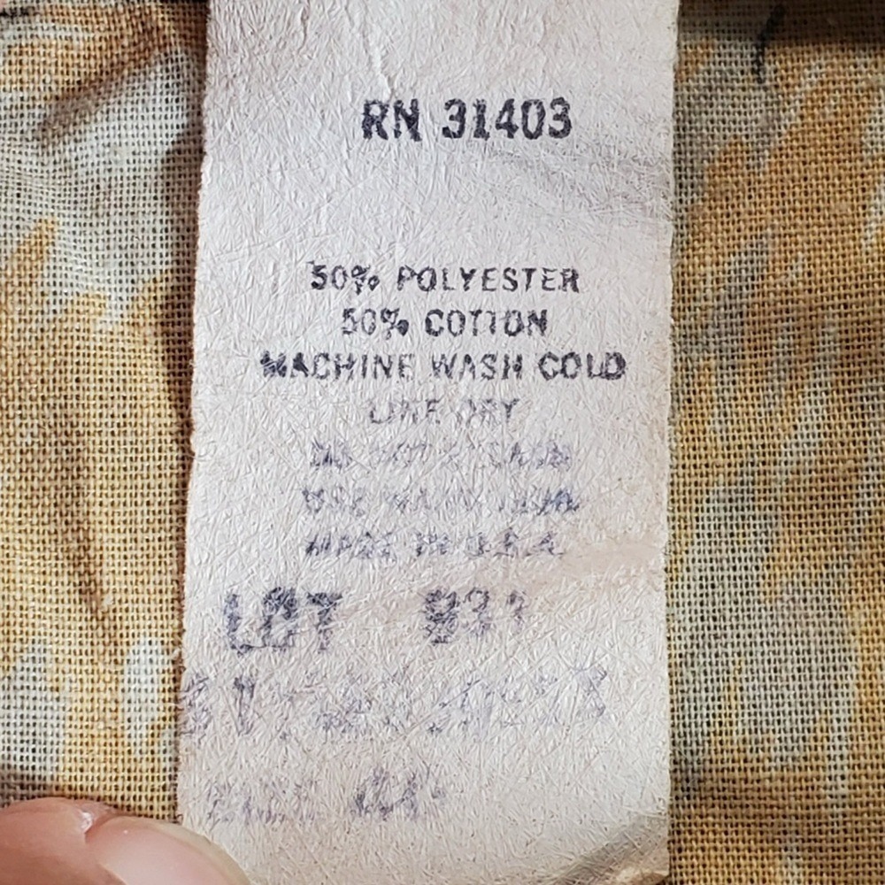 Vintage Kiks Shirt Womens Medium Tan Green Zoologist Zebra Lion Button Up Hawaii - Picture 6 of 8